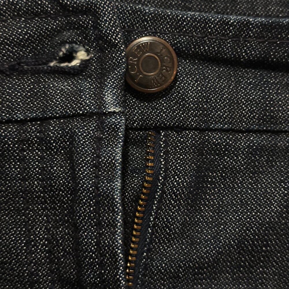 J. Crew Dark Denim Mini Skirt 10